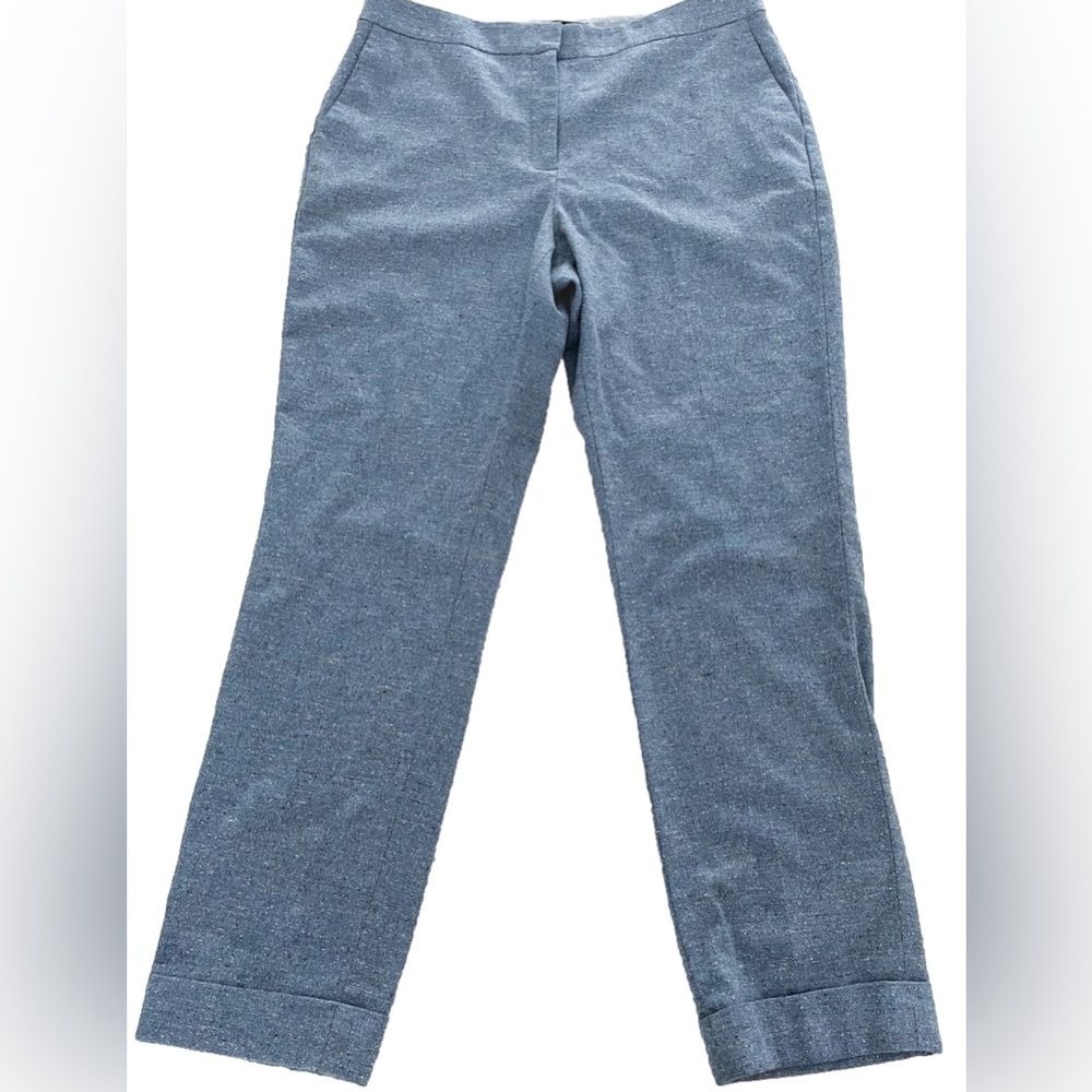 Lafayette 148 New York Blue Straight Leg Pants